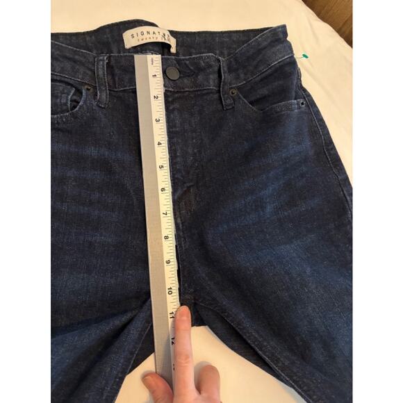 Signature Twenty Four Dark Wash Coastal Flared Bootcut Stretch Denim Jeans 27 - Picture 8 of 10